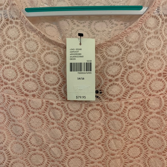 NWT Lane Bryant pink lace dress size 16 - Picture 2 of 6